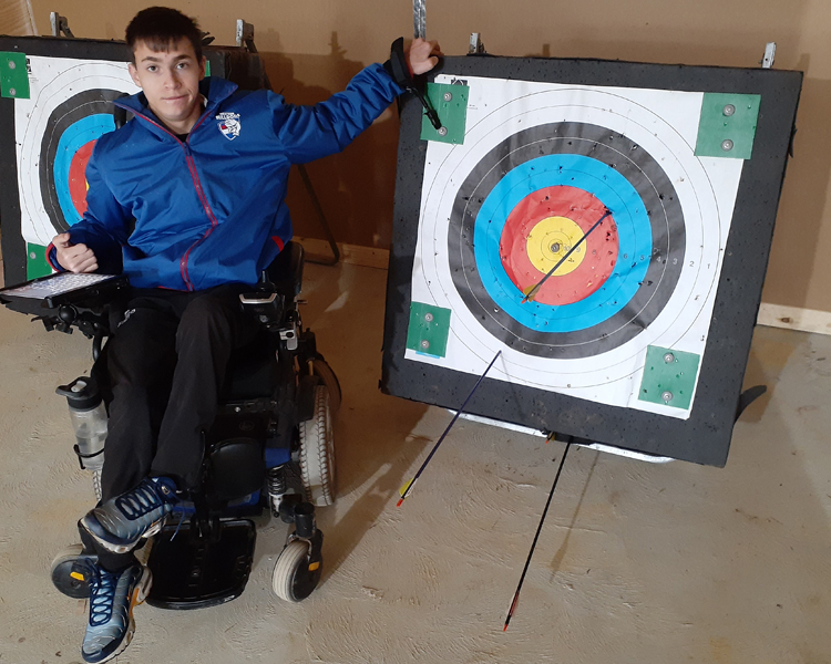 four wheelchair accessible archery bays